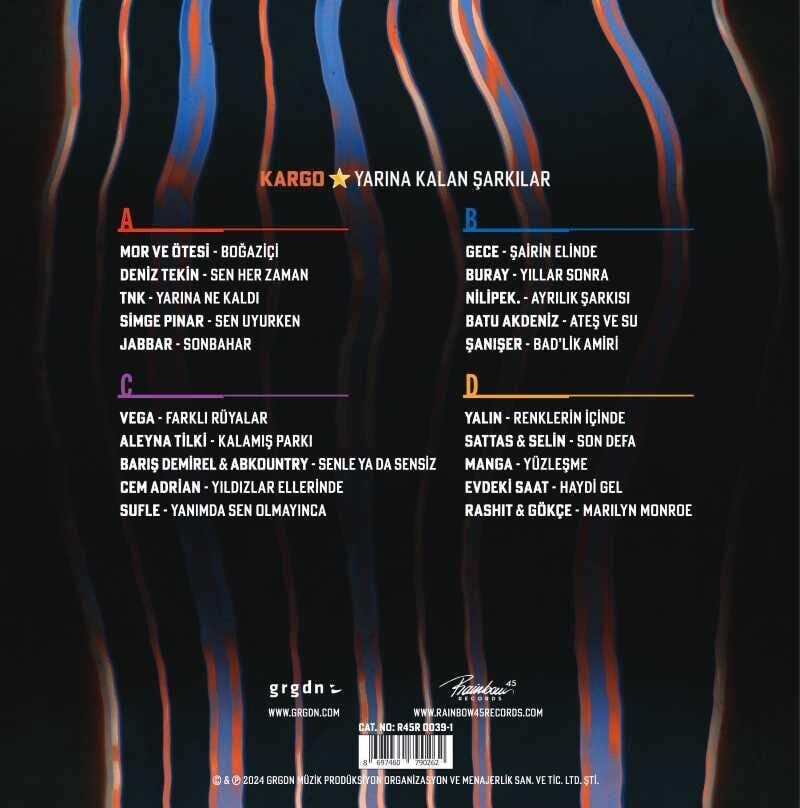 Kargo - Yarına Kalan Şarkılar 2'li Plak