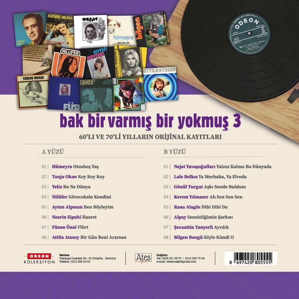 Bak Bir Varmış Bir Yokmuş 3 Plak