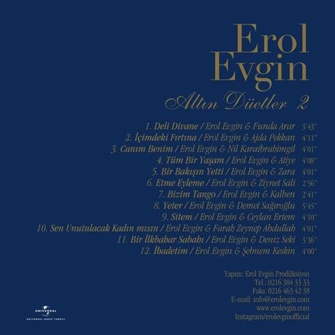 Erol Evgin - Altın Düetler 2 Plak