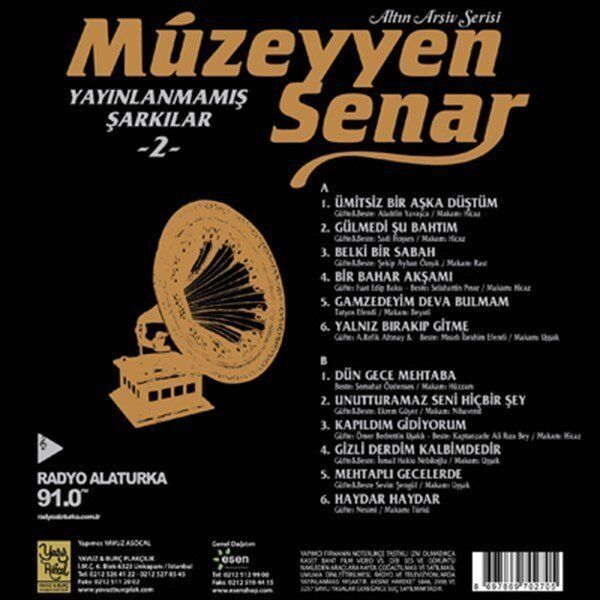 Müzeyyen Senar - Yayınlanmamış Şarkılar 2 Plak