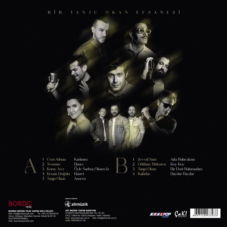 Bir Tanju Okan Efsanesi Çeşitli Sanatçılar Plak