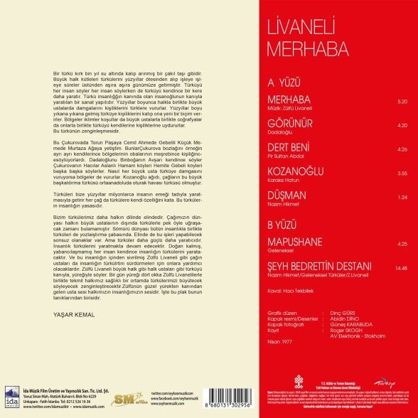 Zülfü Livaneli - Merhaba Plak