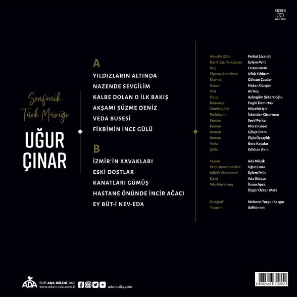 Uğur Çınar - Senfonik Türk Müziği Plak