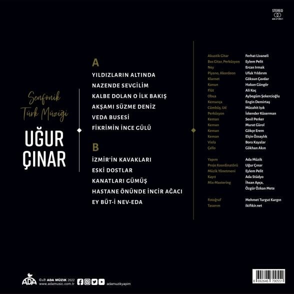 Uğur Çınar - Senfonik Türk Müziği Plak