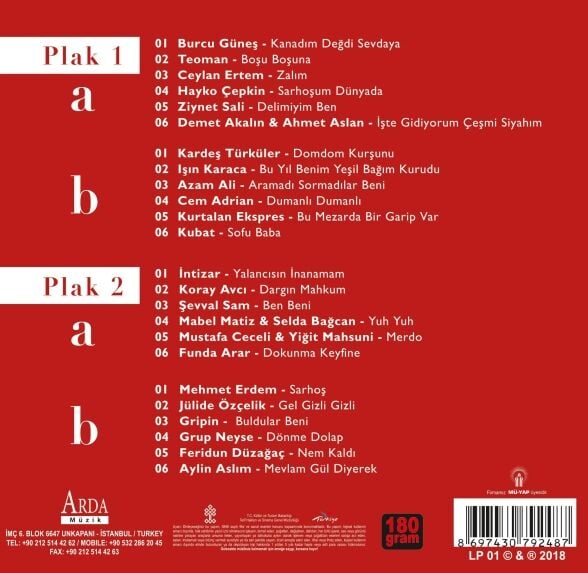 Mahzuni'ye Saygı 2'li Plak