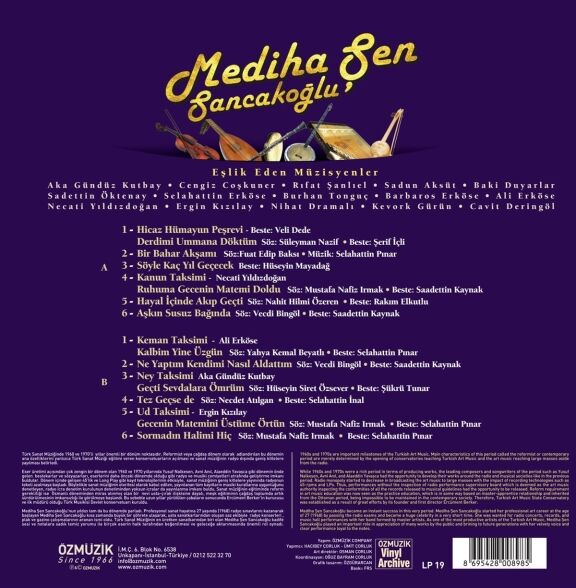 Mediha Şen Sancakoğlu - Şaheserler Plak