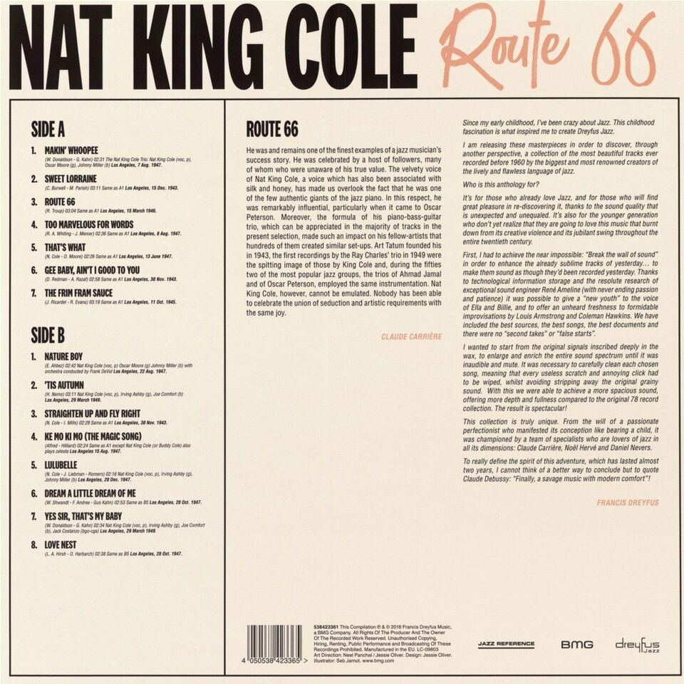 Nat King Cole - Route 66 - Plak