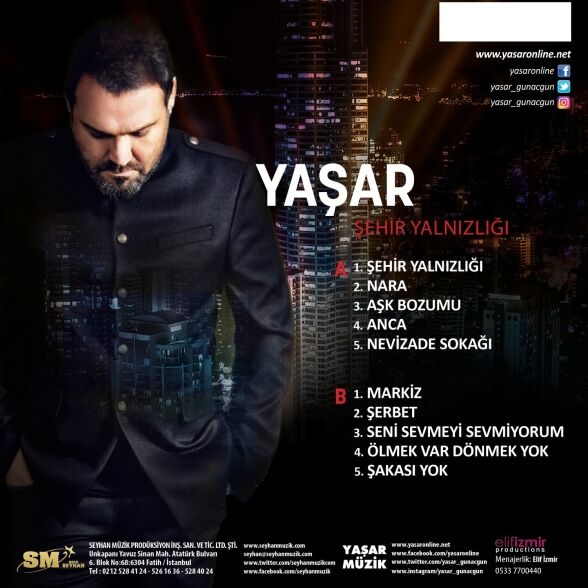Yaşar - Şehrin Yalnızlığı Plak