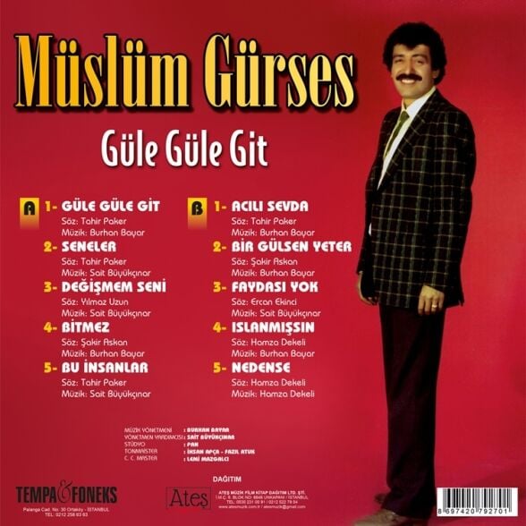 Müslüm Gürses - Güle Güle Git Plak