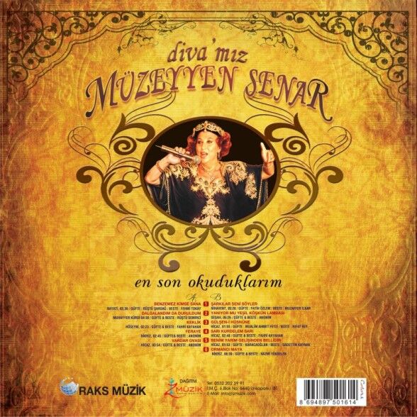 Müzeyyen Senar - Divamız En Son Okuduklarım Renkli Baskı Plak