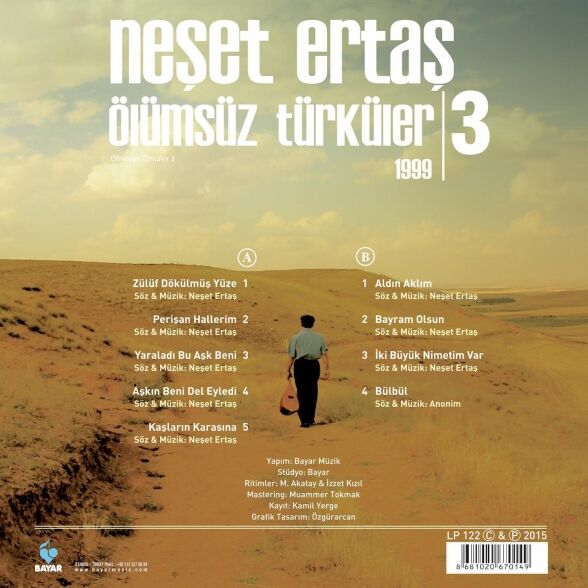 Neşet Ertaş - Ölümsüz Türküler (1999) Plak