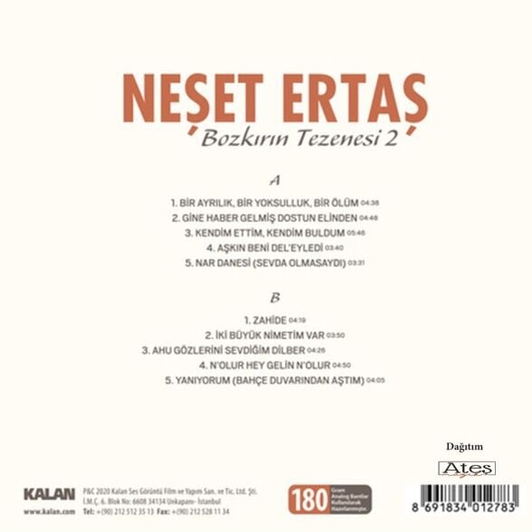 Neşet Ertaş - Bozkırın Tezenesi 2 Plak