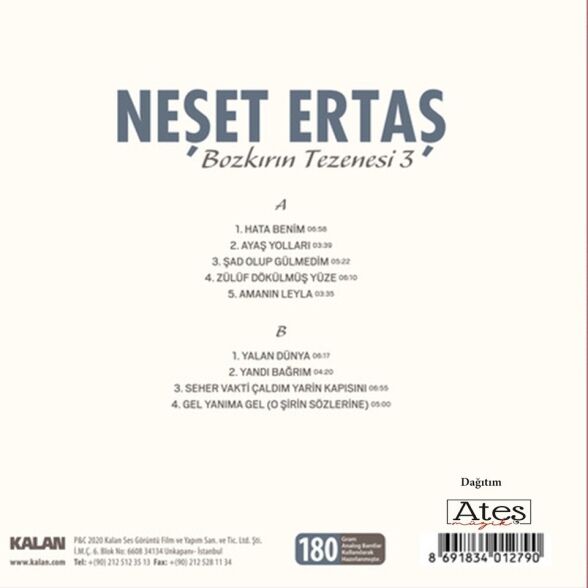 Neşet Ertaş - Bozkırın Tezenesi 3 Plak