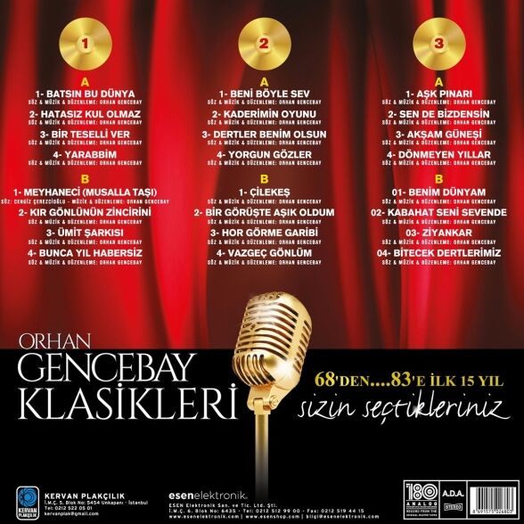 Orhan Gencebay - Orhan Gencebay Klasikleri 1 (Plak)