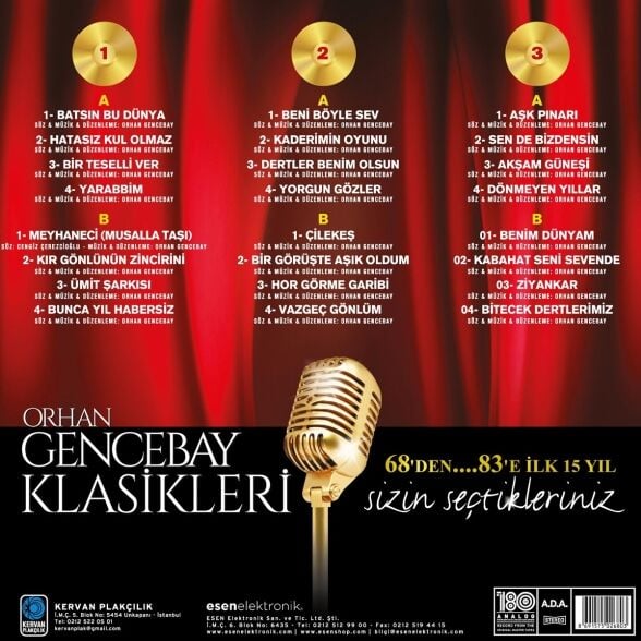 Orhan Gencebay - Orhan Gencebay Klasikleri 1 3'lü Plak