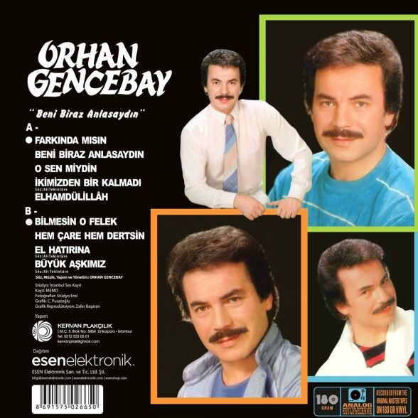 Orhan Gencebay - Beni Biraz Anlasaydın Plak