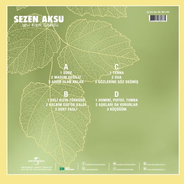 Sezen Aksu - Deli Kızın Türküsü 2'li Plak