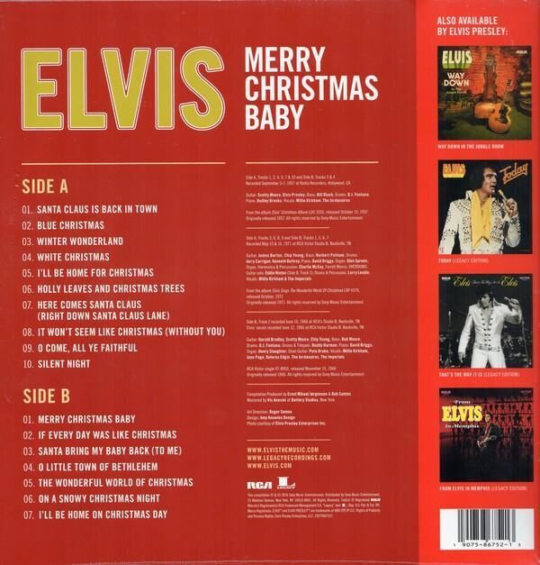 Elvis Presley - Merry Christmas Baby Plak