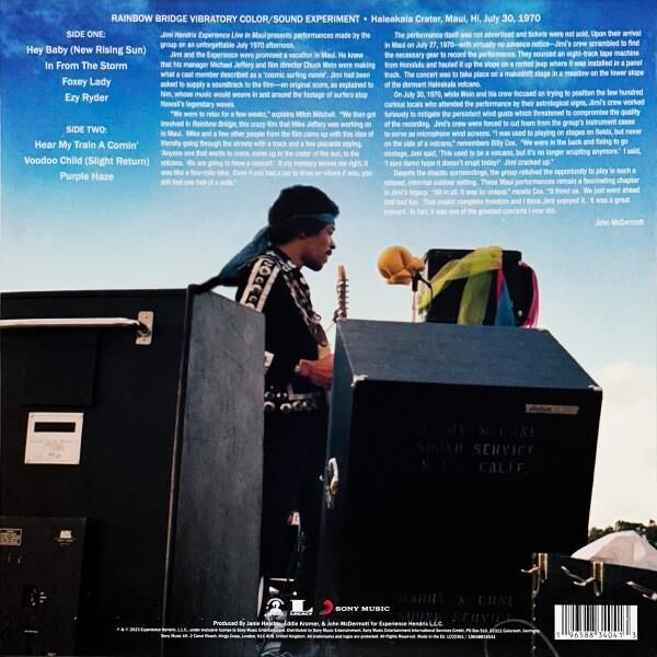Jimi Hendrix Experience - Live In Maui Colored Plak