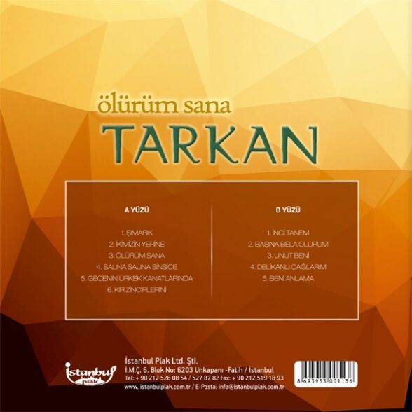 Tarkan - Ölürüm Sana Plak