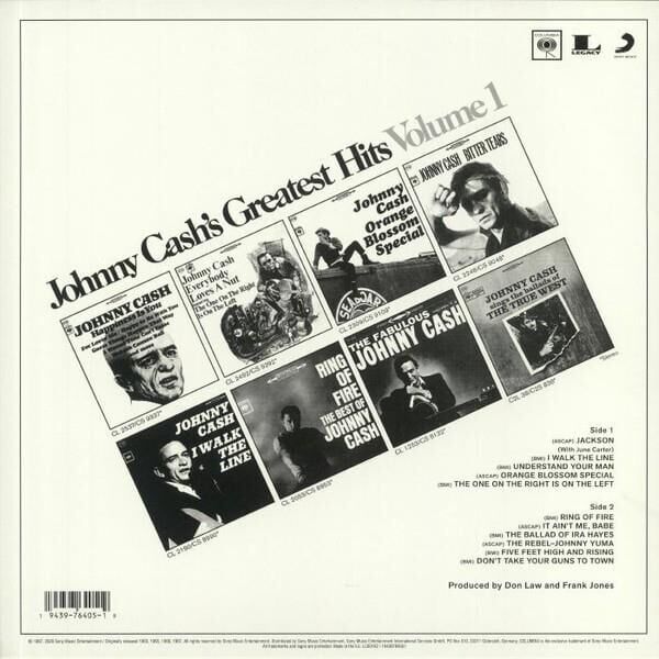 Johnny Cash – Greatest Hits Volume 1 Plak