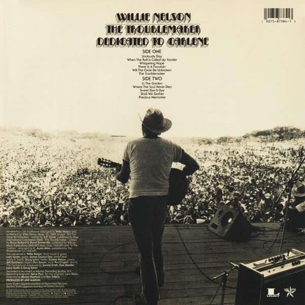 Willie Nelson – The Troublemaker Plak
