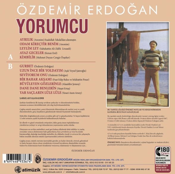Özdemir Erdoğan - Yorumcu Plak