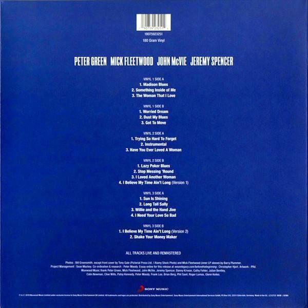 Fleetwood Mac Before The Beginning Vol 1: Live 1968 3'lü Plak