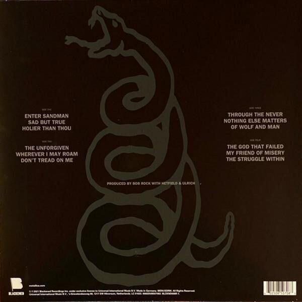 Metallica - Metallica The Black Album 2'li Plak