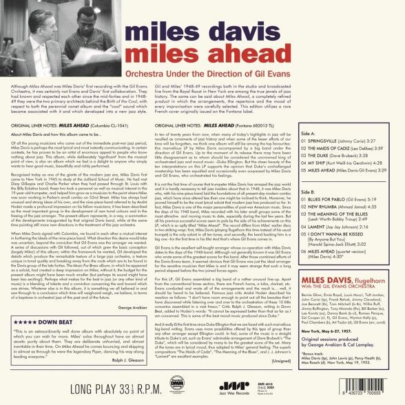 Miles Davis - Miles Ahead Plak