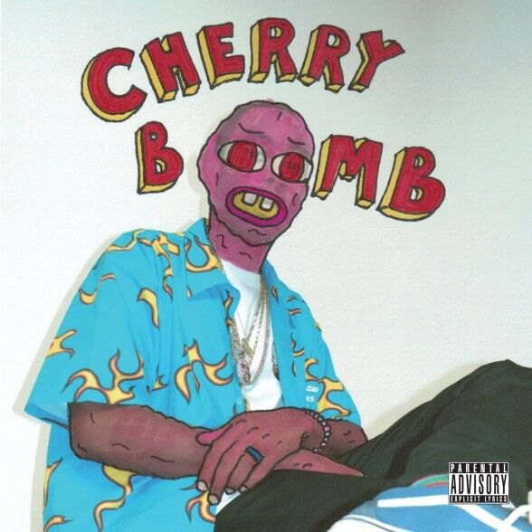 Tyler The Creator - Cherry Bomb Mask Cover - Translucent Blue 2'li Plak