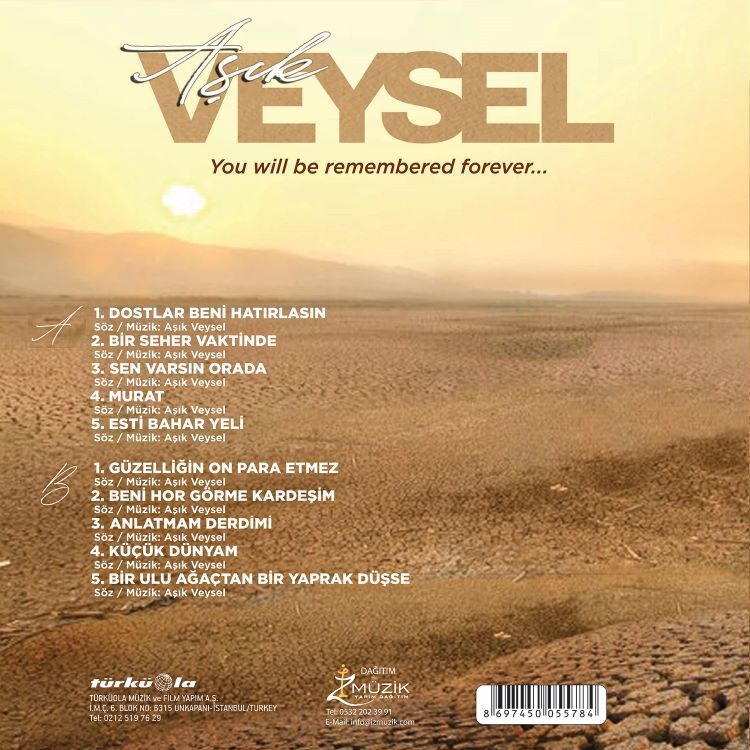Aşık Veysel – You Will Be Remembered Forever Plak