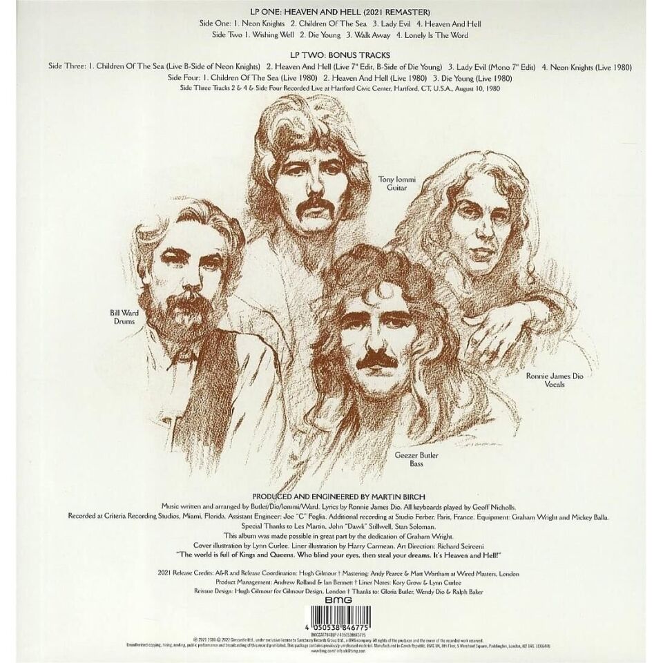 Black Sabbath - Heaven And Hell Plak 2'li Plak