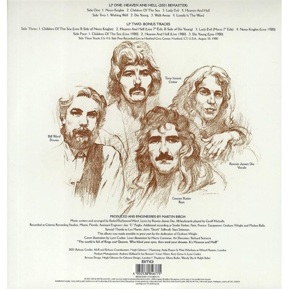 Black Sabbath - Heaven And Hell Plak 2'li Plak