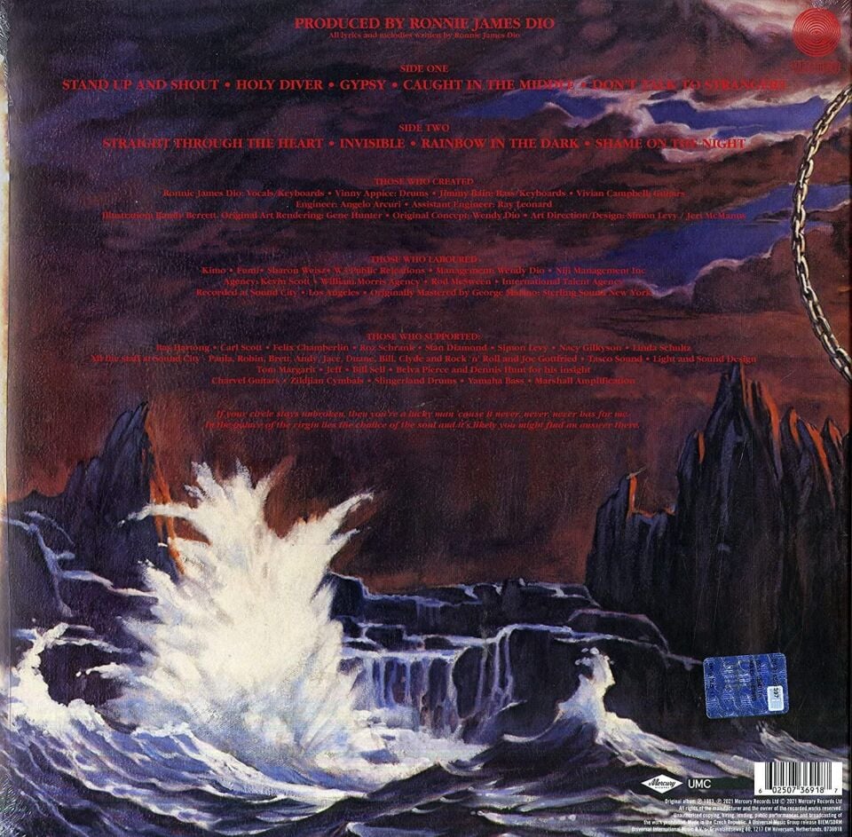 Dio - Holy Diver Plak