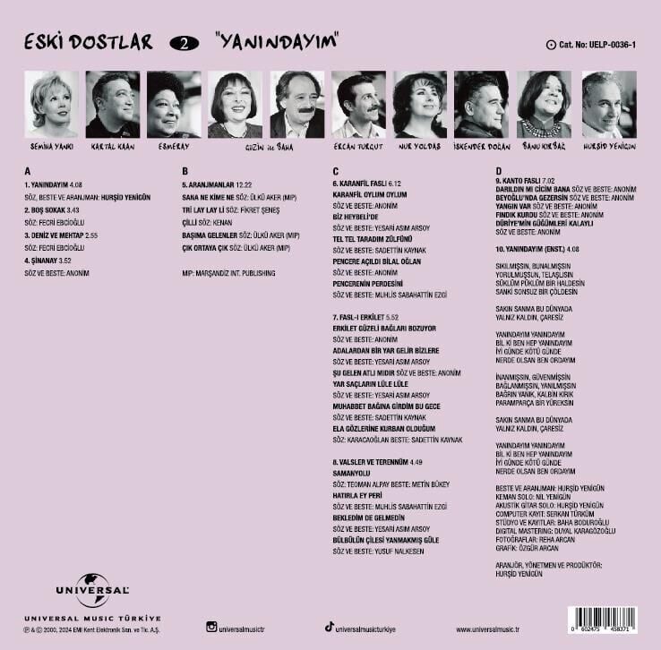 Eski Dostlar 2 2'li Plak