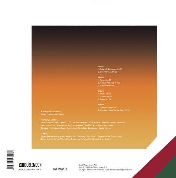 Burhan Öçal, Trakya All Stars - Kırklareli İl Sınırı 2'li Plak