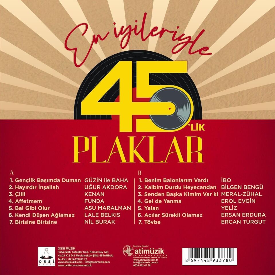 En İyilerle 45'lik Plaklar