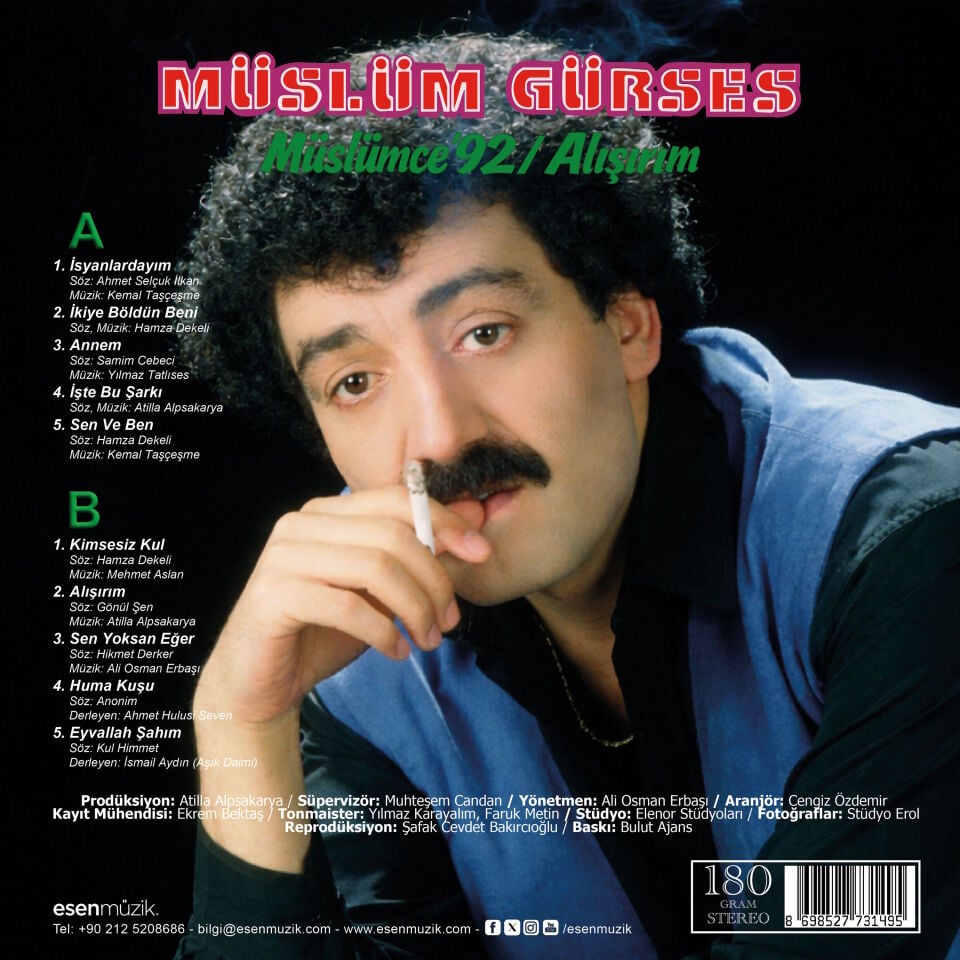 Müslüm Gürses - Müslüm'ce 92 / Alışırım Plak