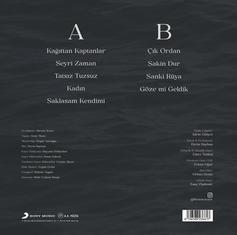 Birsen Tezer - Kağıttan Kaptanlar Plak