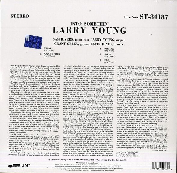Larry Young - Into Somethin' Plak