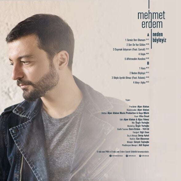 Mehmet Erdem - Neden Böyleyiz Transparan Buz Renkli Plak
