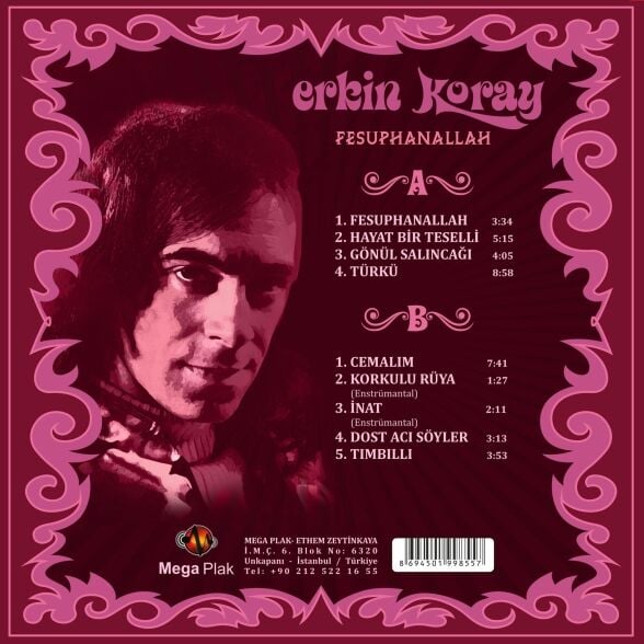 Erkin Koray - Fesuphanallah Plak