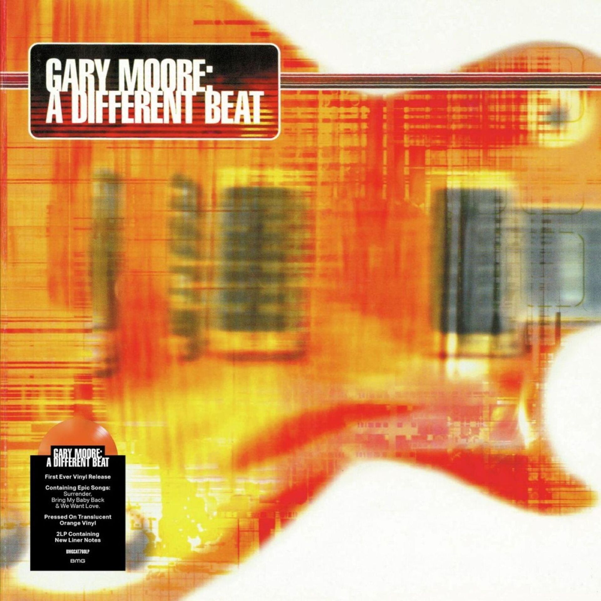 Gary Moore - A Different Beat Transparent Orange Plak