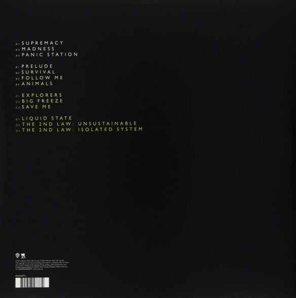 Muse - The 2nd Law 2'li Plak