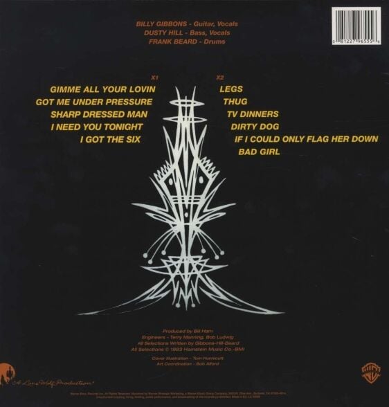 ZZ Top - Eliminator Plak
