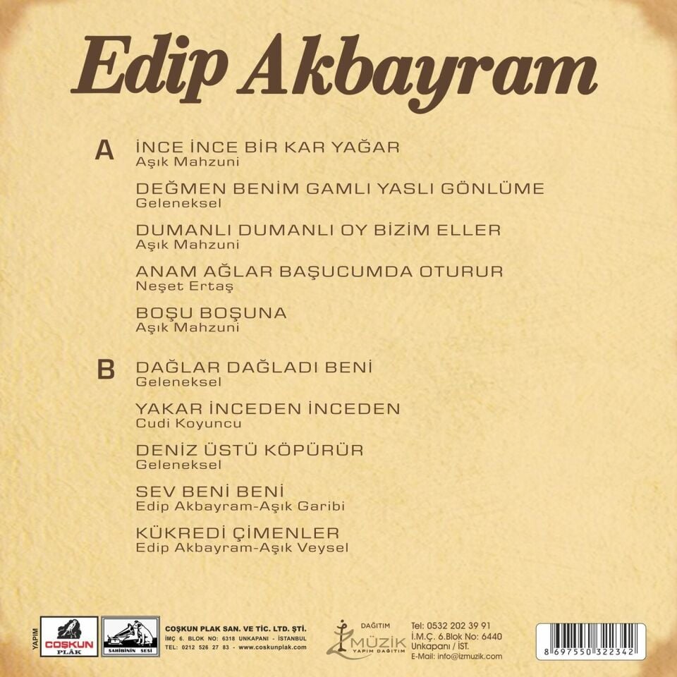 Edip Akbayram - En İyileriyle Plak