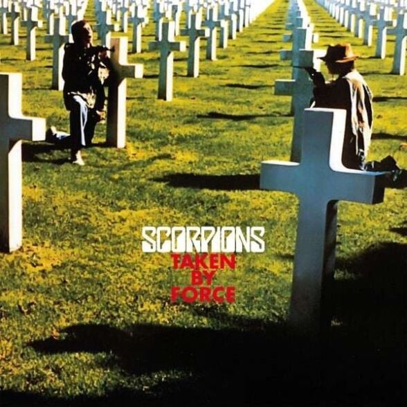 Scorpions - Taken By Force White Plak