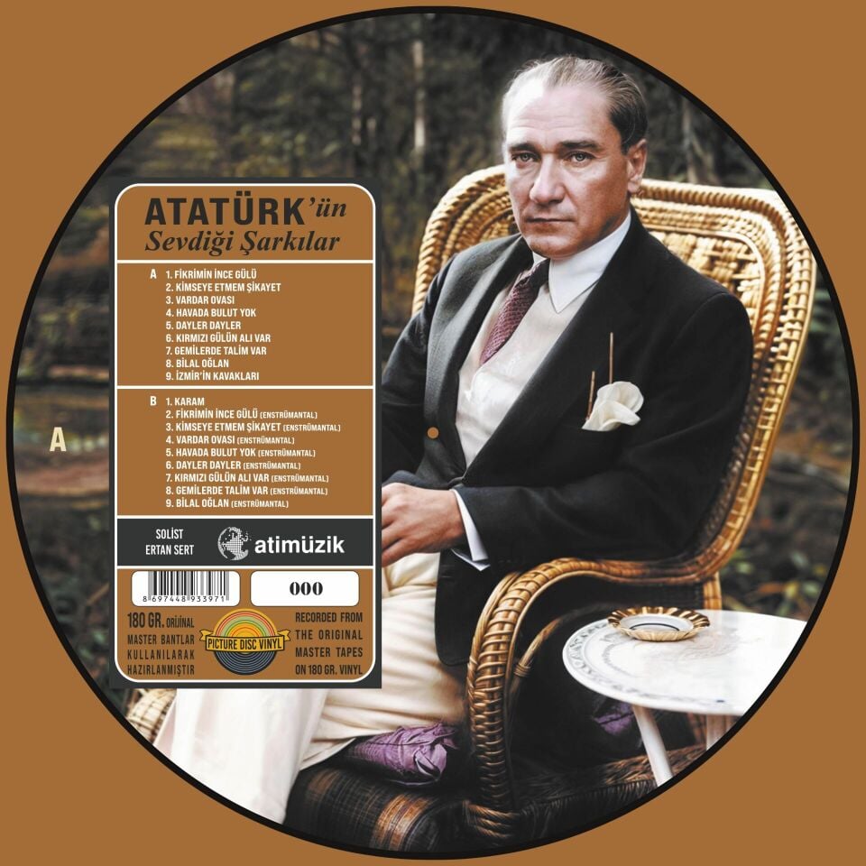 Atatürk'ün Sevdiği Şarkılar Resimli Baskı Plak