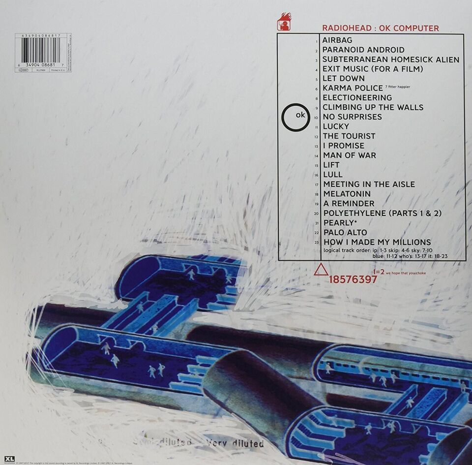 Radiohead - Ok Computer Oknotok 1997-2017 3'lü Plak